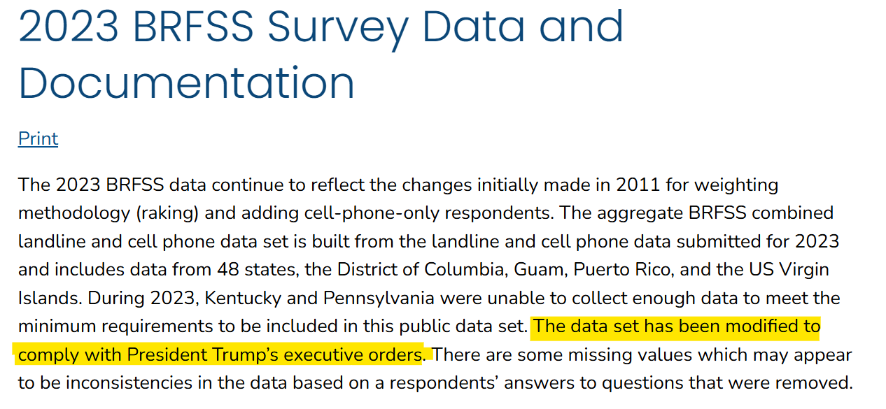 CDC BRFSS Data: Uncensored Data Now Available on Data Lumos